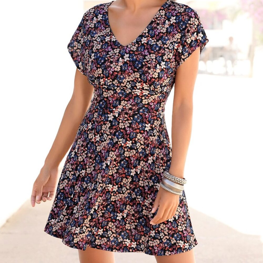Lascana V Neck floral dress